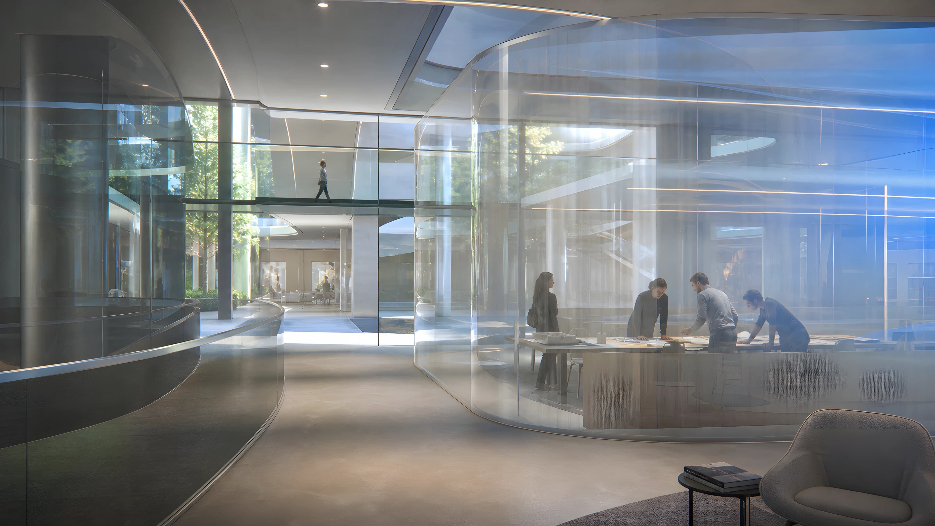Cinematic conceptual image for the Microsoft project